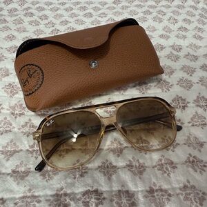 Ray-Ban RB2198 Polished Havana On Transparent Brown with Case